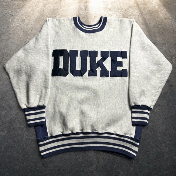Desert Sportswear Other - Vintage Duke University Sweatshirt Desert Sportswear Grey Navy XL Retro 90s